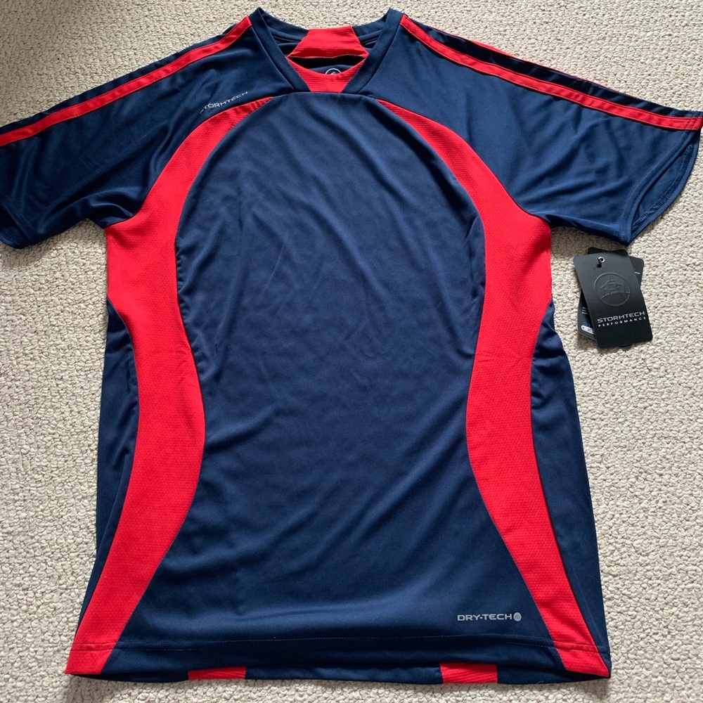 Stormtech Blue and Red Athletic Shirt